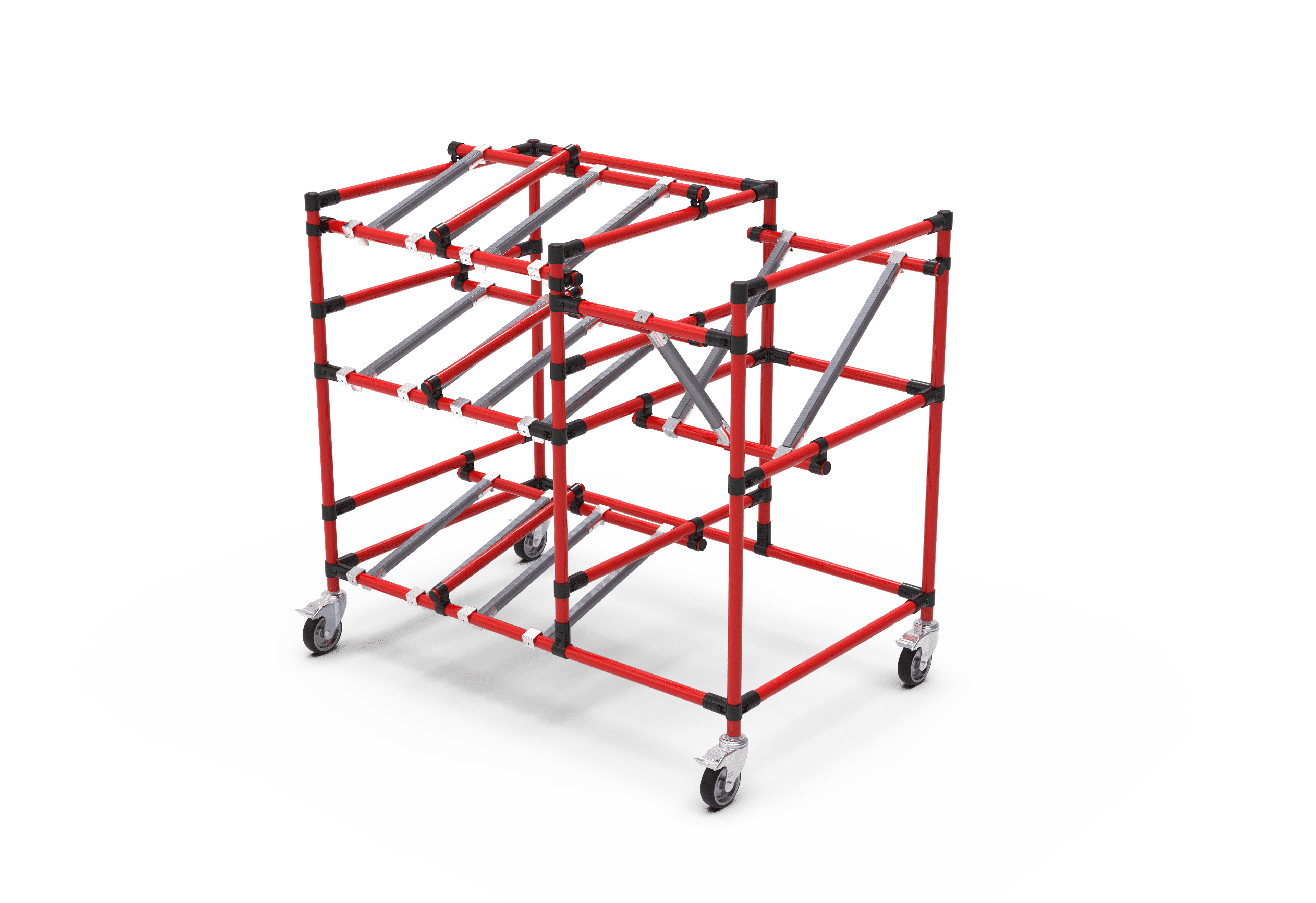 Rot-schwarzer Bereitstellungswagen