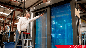 Fensterproduktion vorher Direct Glazing