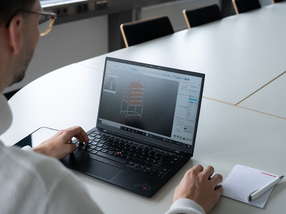 Planung eines Regalsystems mit dem CREFORM Designer