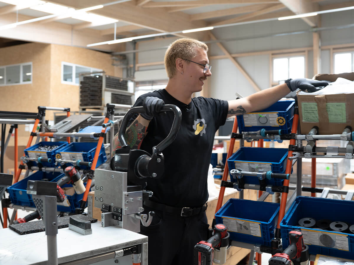Sortierung von Materialien am Arbeitsplatz